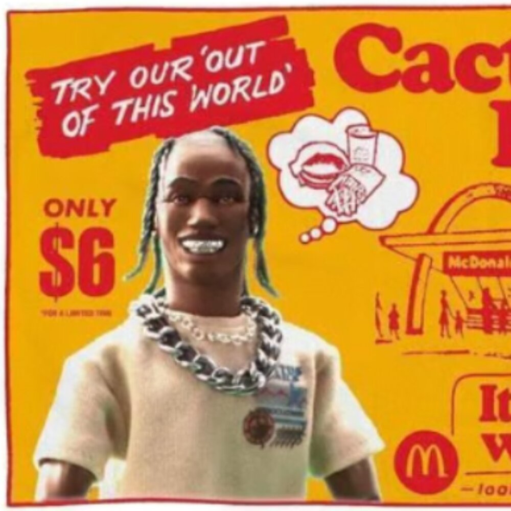 Travis Scott & Mcdonald's Cactus Jack Vintage Blanket 69x44